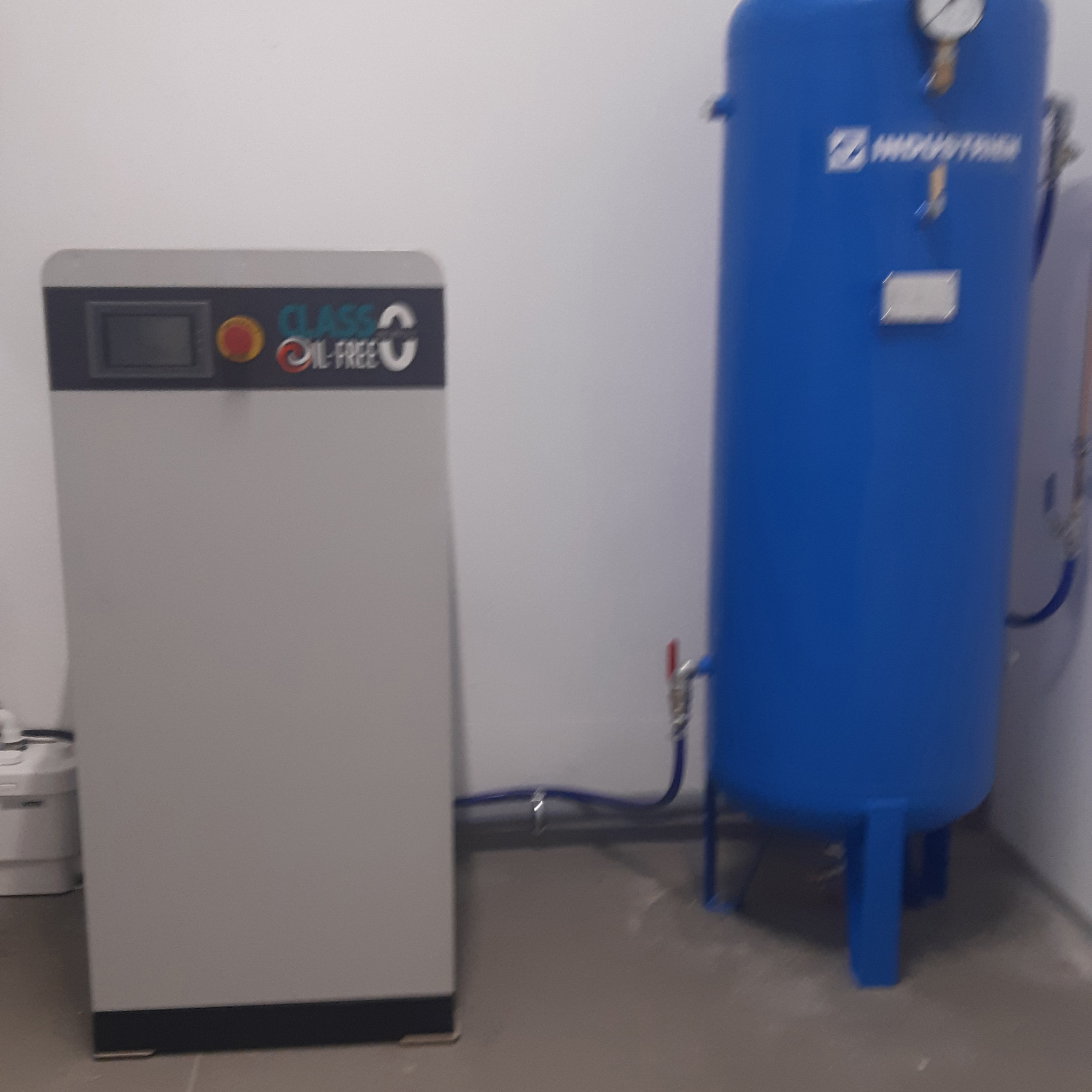 Bezolejový spirálový kompresor